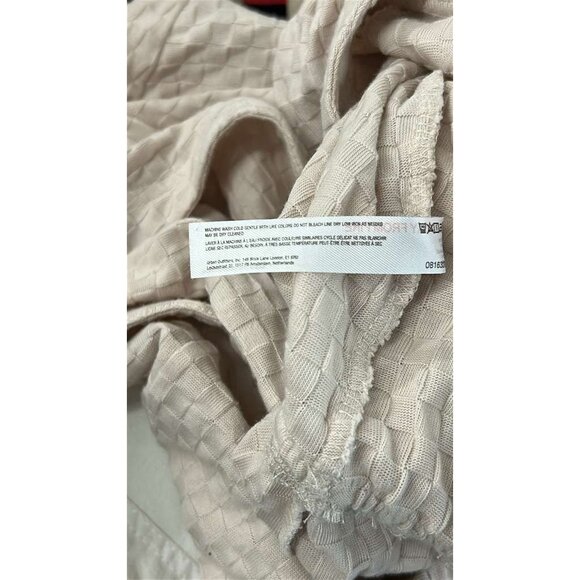 NWT Free People Beach Women's XS Belted Wide Leg Jumpsuit Neutral Beige V-Neck - Picture 13 of 16